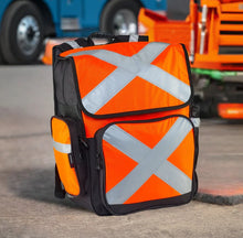 Load image into Gallery viewer, Caribee Pilbara 34L Safety Backpack – Hi Vis Orange for Work & Outdoor 11802