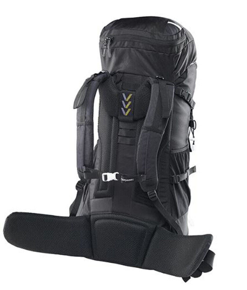 Caribee Frontier 65L Hiking Rucksack Black 6810 HOME