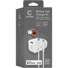 Load image into Gallery viewer, Comsol 20W USB-C Wall Charger & 1.2m USBC to Lightening Cable Combo Kit - ACK01F1