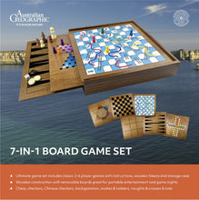 Load image into Gallery viewer, Australian Geographic 7 in 1 Board Game Set - ULTGW0470