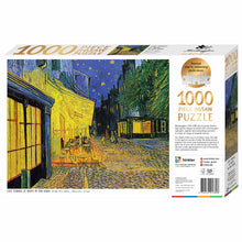 Load image into Gallery viewer, Hinkler Mindbogglers Premium Gold 1000pc Jigsaw Puzzle Van Gogh Cafe Terrace