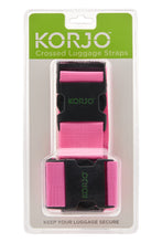 Load image into Gallery viewer, Korjo Travel Crossed Luggage Strap Set 1.8m & 2.5m Lengths - LSX97