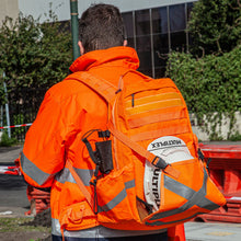 Load image into Gallery viewer, Caribee Mineral King Hi Vis 32L Safety Backpack Orange 6476