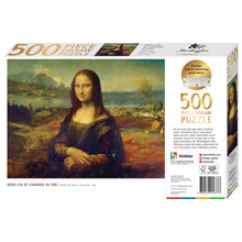 Load image into Gallery viewer, Hinkler Mindbogglers Premium Gold 500pc Jigsaw Puzzle - Mona Lisa