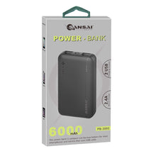 Load image into Gallery viewer, Sansai Powerbank Charger 6000mAh - PB3660