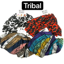Load image into Gallery viewer, Head Wrap Multi Way Tribal Pattern - Polyester Microfibre - Available in 4 Designs