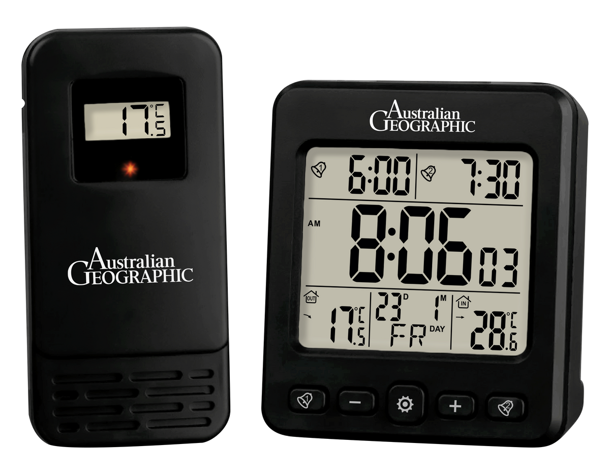 Australian Geographic Indoor & Outdoor Digital Weather Station Duo