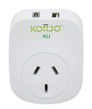Load image into Gallery viewer, Korjo USB A+C & Power Adaptor for Australia - USBACAU