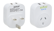 Load image into Gallery viewer, Korjo USB A+C & Power Adaptor for UK - USBACUK