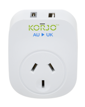 Load image into Gallery viewer, Korjo USB A+C & Power Adaptor for UK - USBACUK