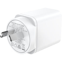 Load image into Gallery viewer, Comsol Dual Port USB-C & USB-A Wall Charger 30W White - WCCA301W