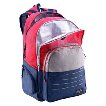 Load image into Gallery viewer, Caribee Bombora 32L V2 Multi Purpose Wet/Dry Back Pack Red Plaid - 63791 opened view