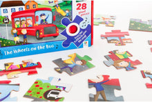Load image into Gallery viewer, Hinkler Musical 28 Piece Floor Puzzle - The Wheels on the Bus!