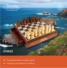 Load image into Gallery viewer, Australian Geographic Wooden Travel Chess Set- ULTGW0612