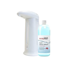 Load image into Gallery viewer, Soap2Go Contactless Dispenser with 500ml Refill Ocean Scent Hand Wash