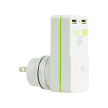 Load image into Gallery viewer, Korjo USB & Power 2 Port Travel Adaptor Plug for Australia & Japan - USB2X2JA