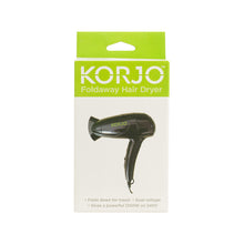 Load image into Gallery viewer, Korjo Foldaway Lightweight Hair Dryer - Dual Voltage Perfect for Travel & Home - HD80