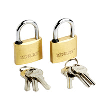 Load image into Gallery viewer, Korjo 40mm Brass Body High Security Lock - Keyed - Duo Pack - L40D