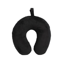 Load image into Gallery viewer, Korjo Memory Foam Pillow - Black - MEMBLK. Ideal for Travel on Planes, Trains, Buses.