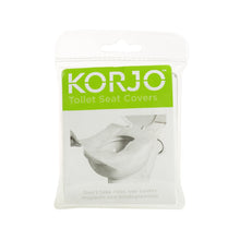 Load image into Gallery viewer, Korjo Biodegradable Toilet Seat Covers 10PK - Great for Travel, Camping - TSC09