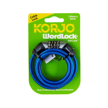 Load image into Gallery viewer, Korjo Wordlock Combination Mini Cable Lock - WLMCL
