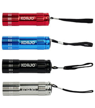 Load image into Gallery viewer, Korjo LED Pocket Torch - Nine Superbright LED's - Ideal for Camping