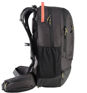 Caribee Urban Trek 38L Black Multi-use Adventure Back Pack - Hydration Ready - 6461