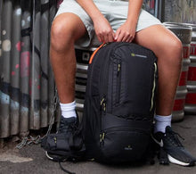 Load image into Gallery viewer, Caribee Urban Trek 38L Black Multi-use Adventure Back Pack - Hydration Ready - 6461
