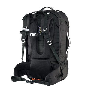 Caribee Journey 65L Travel Backpack with Detachable Daypack - Black - 6824