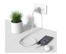 Load image into Gallery viewer, Comsol Dual Port USB-A Wall Charger 12W White - AC12A2W
