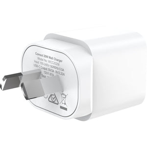 Comsol 20W USB-C Wall Charger & 1.2m USBC to Lightening Cable Combo Kit - ACK01F1