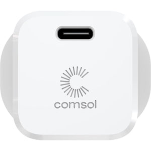 Comsol 20W USB-C Wall Charger & 1.2m USBC to Lightening Cable Combo Kit - ACK01F1