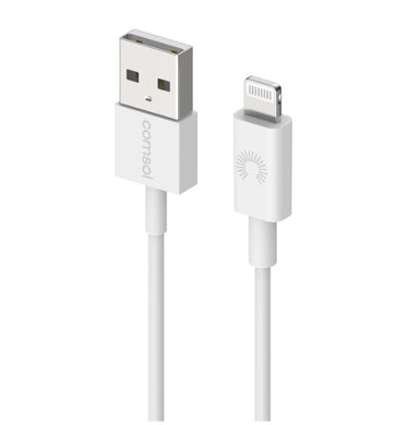 Comsol 1.2m Apple Lightning to USB Sync/Charge Cable - White - AL12WH