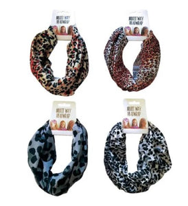 Head Wrap Multi Way Animal Design - Polyester Microfibre - Available in 4 prints
