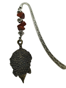 Bookmark Echidna Pendant with Crystal Beads
