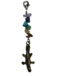 Bagtag Charm Platypus Pendant with Crystal Beads