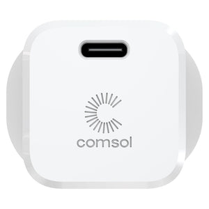 Comsol 20W USB-C Wall Charger & 1.2m USBC to USBC Cable Combo Kit - CCK01F1