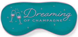 Sleeping Eye Mask Embroided Dreaming of Champagne