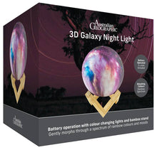 Load image into Gallery viewer, Australian Geographic 3D Lamp - Galaxy - ULTGW0425G
