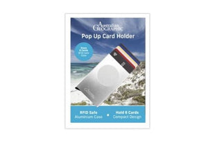 Australian Geographic Pop Up Aluminium Case Card Holder - RFID Safe