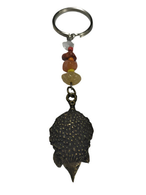 Keyring Echidna Pendant with Crystal Beads
