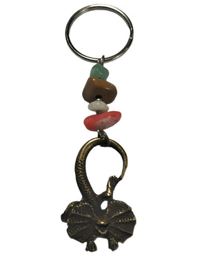 Keyring Frilled Neck Lizard with Crystal Beads