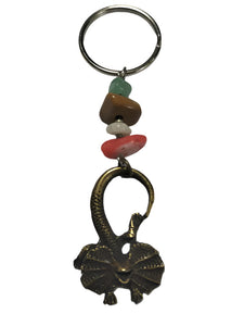 Keyring Frilled Neck Lizard with Crystal Beads