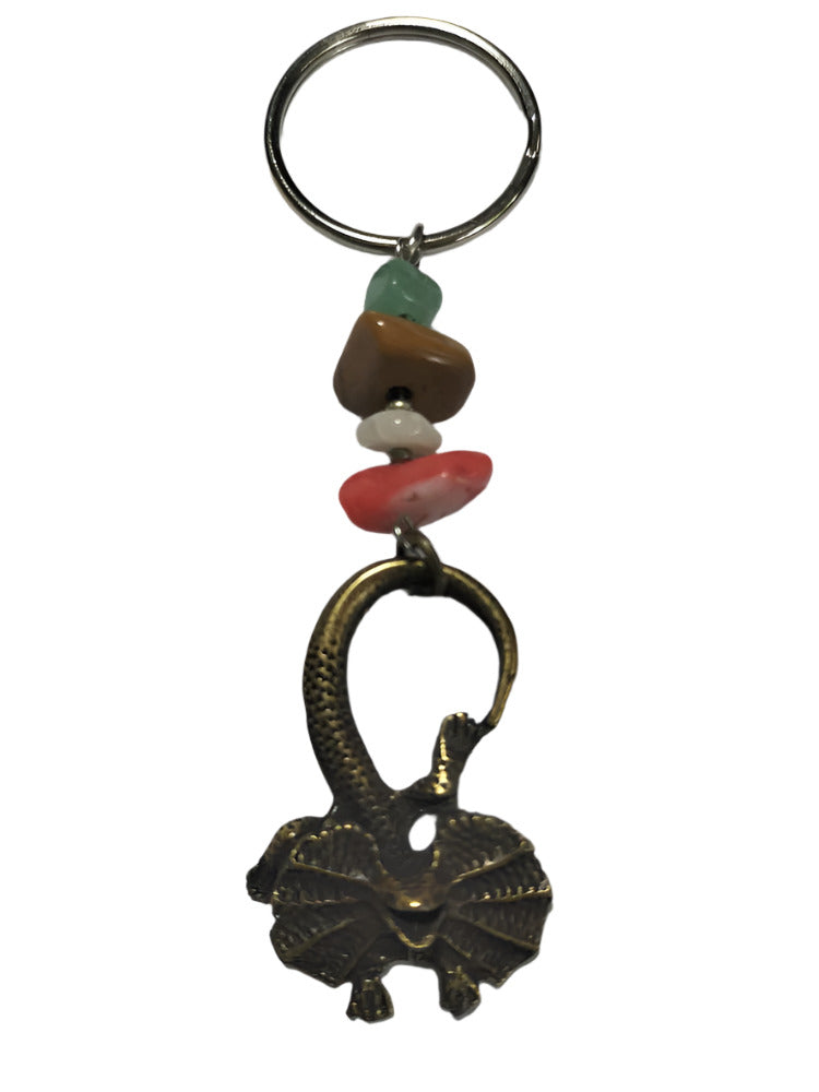 Keyring Frilled Neck Lizard with Crystal Beads