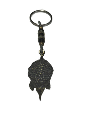 Keyring Echidna Pendant with Pony Ceramic Beads
