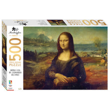 Load image into Gallery viewer, Mona Lisa puzzle box with artwork and branding
