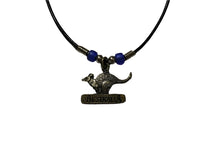 Load image into Gallery viewer, Necklace Aussie Kangaroo Pendant &amp; Pony Ceramic Beads

