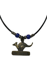 Load image into Gallery viewer, Necklace Aussie Kangaroo endant with Pony Ceramic Beads
