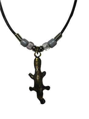 Necklace Platypus Pendant with Pony Ceramic Beads