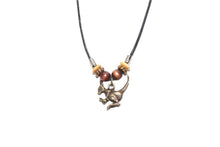 Load image into Gallery viewer, Necklace Kangaroo/Joey Pendant with Wooden Beads 
